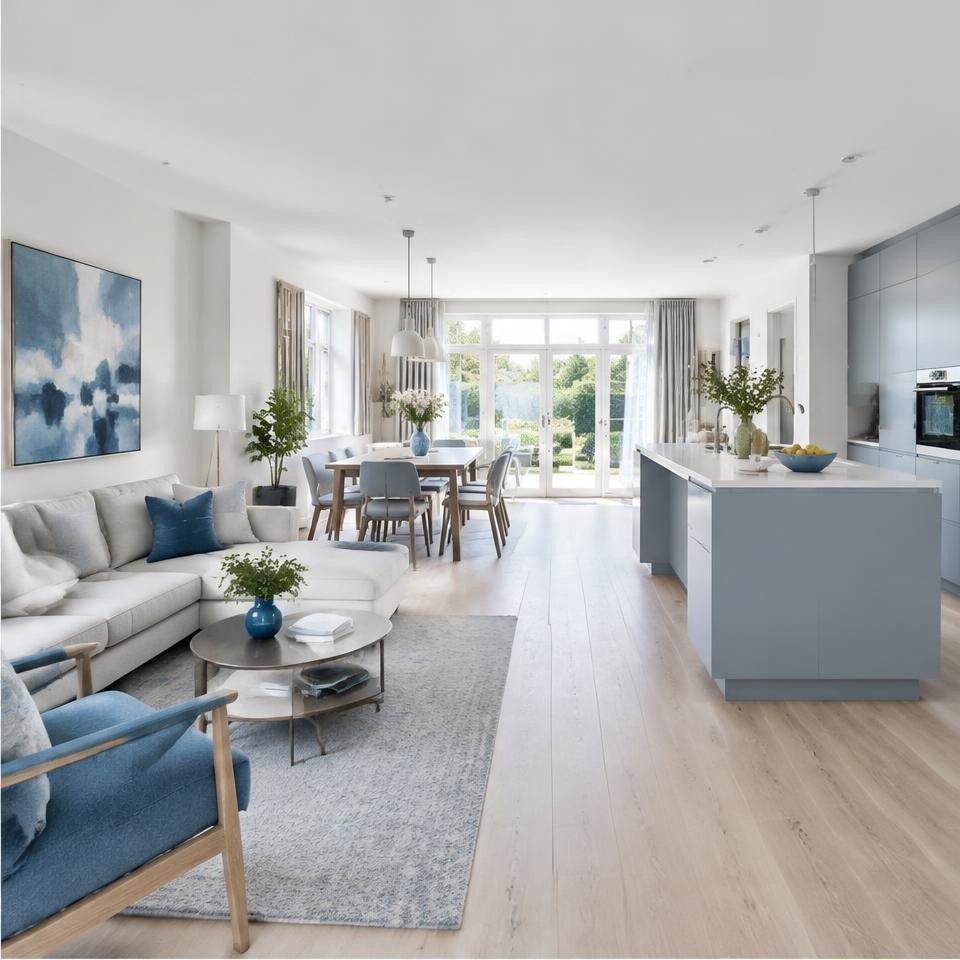 Tijdelijke impressie van een lichte totaalrenovatie